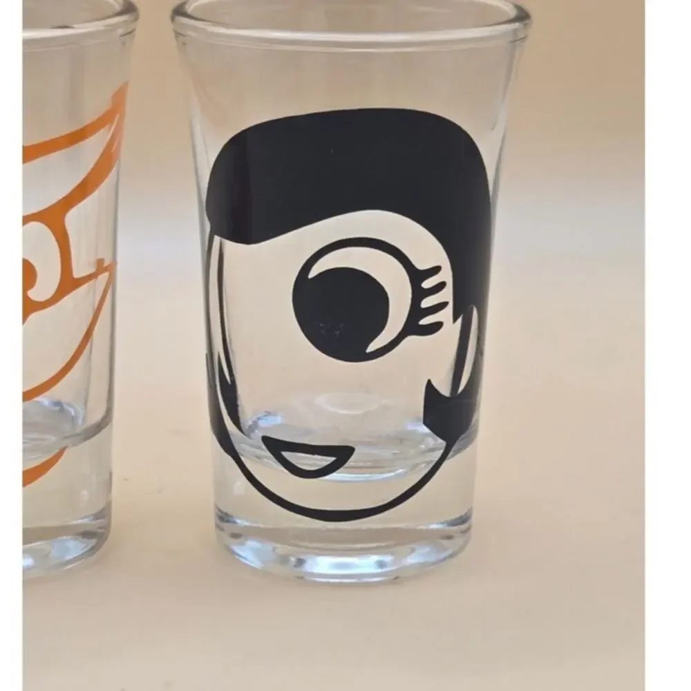 National Bohemian Set of Two and Baltimore Orioles Shot Glasses